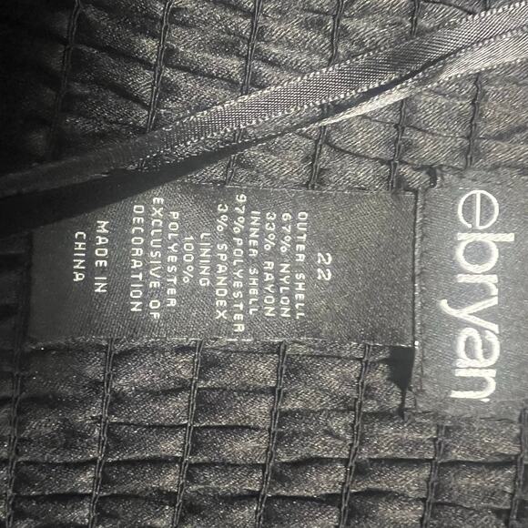 NWOT Vtg Lane Bryant Womens Sz 22 Corset Top Y2K lace overlay black coquette - Picture 5 of 8